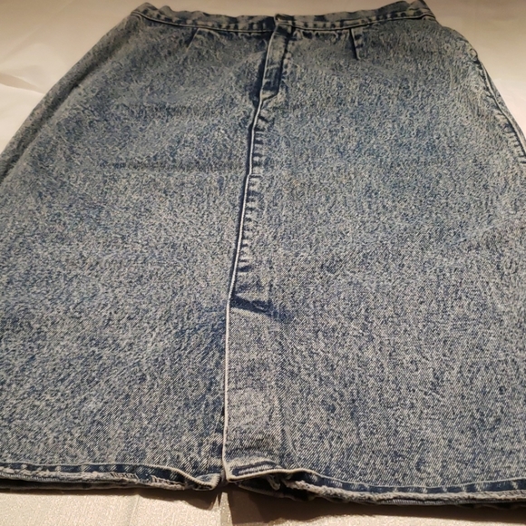 Rivelino Jeans Straight Pencil Denim Skirt European Style Classy Chic! Blue EUC - Picture 12 of 12
